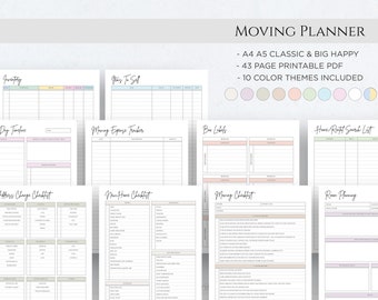 Printable Moving Planner, New Home Checklist (PDF)
