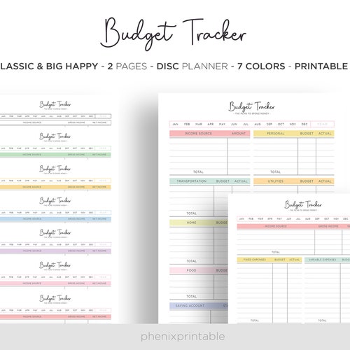 Happy Planner Budget Printable Monthly Budget Happy Planner - Etsy
