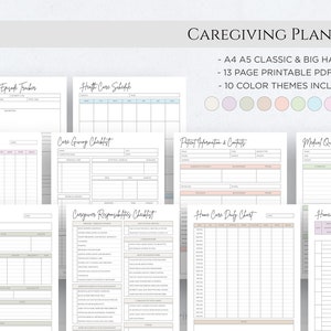 Printable Caregiver Daily Task Caregiving Checklist Elderly Care ...