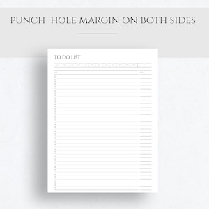 EDITABLE Minimal to Do List Printable, Simple Task List Template ...