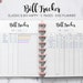 Bill Tracker Payment Organizer Yearly Monthly Bill Planner Finance Planner Mambi Classic HP Big Happy Planner PDF Printable Inserts