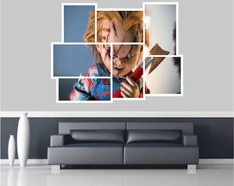 Huge 3D Balcony Gothic Stare Wall Stickers Mural Wallpaper 152