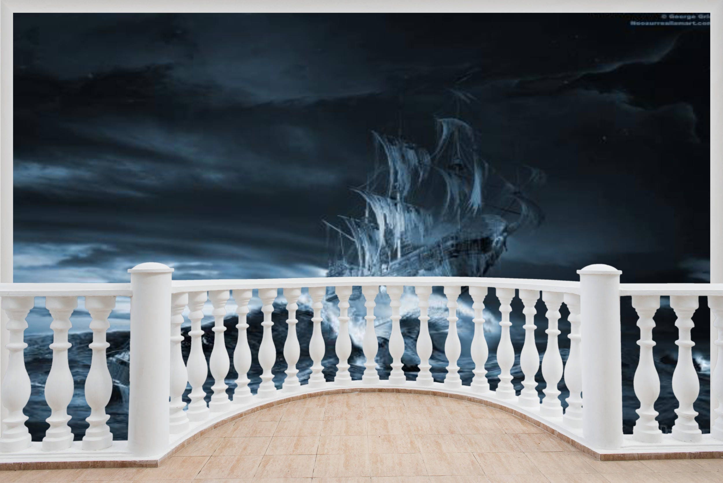 3D Hole in Wall Dirty Dancing View Stickers Decal Mural 1085