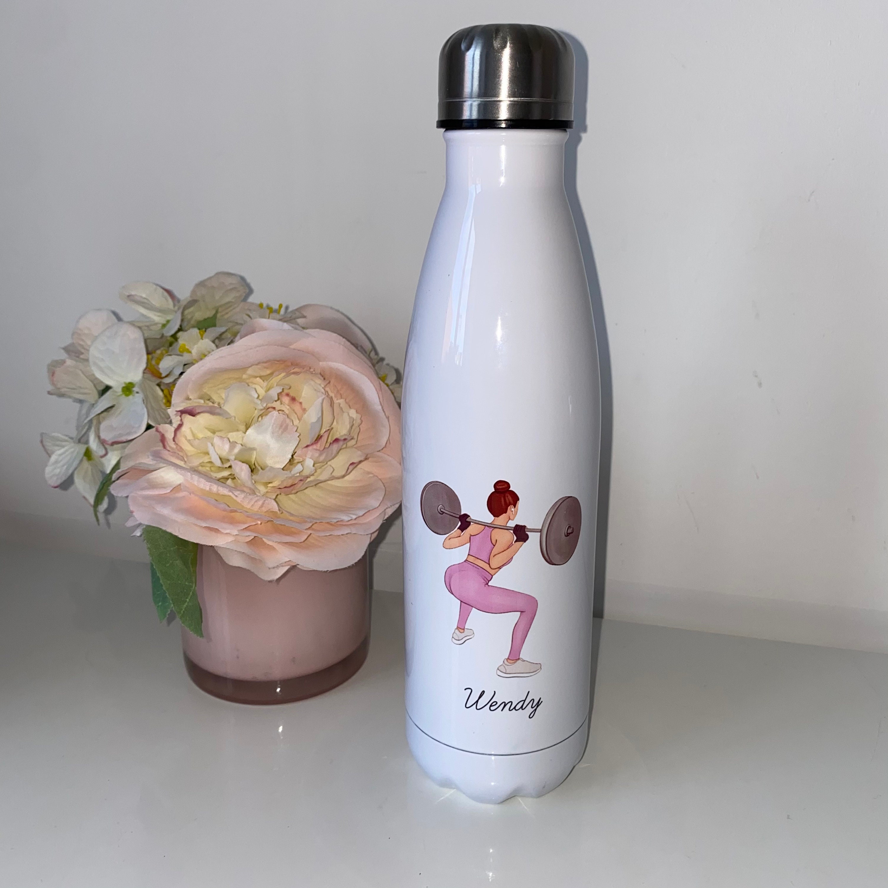 Personalised Gym Water Bottle Etsy
