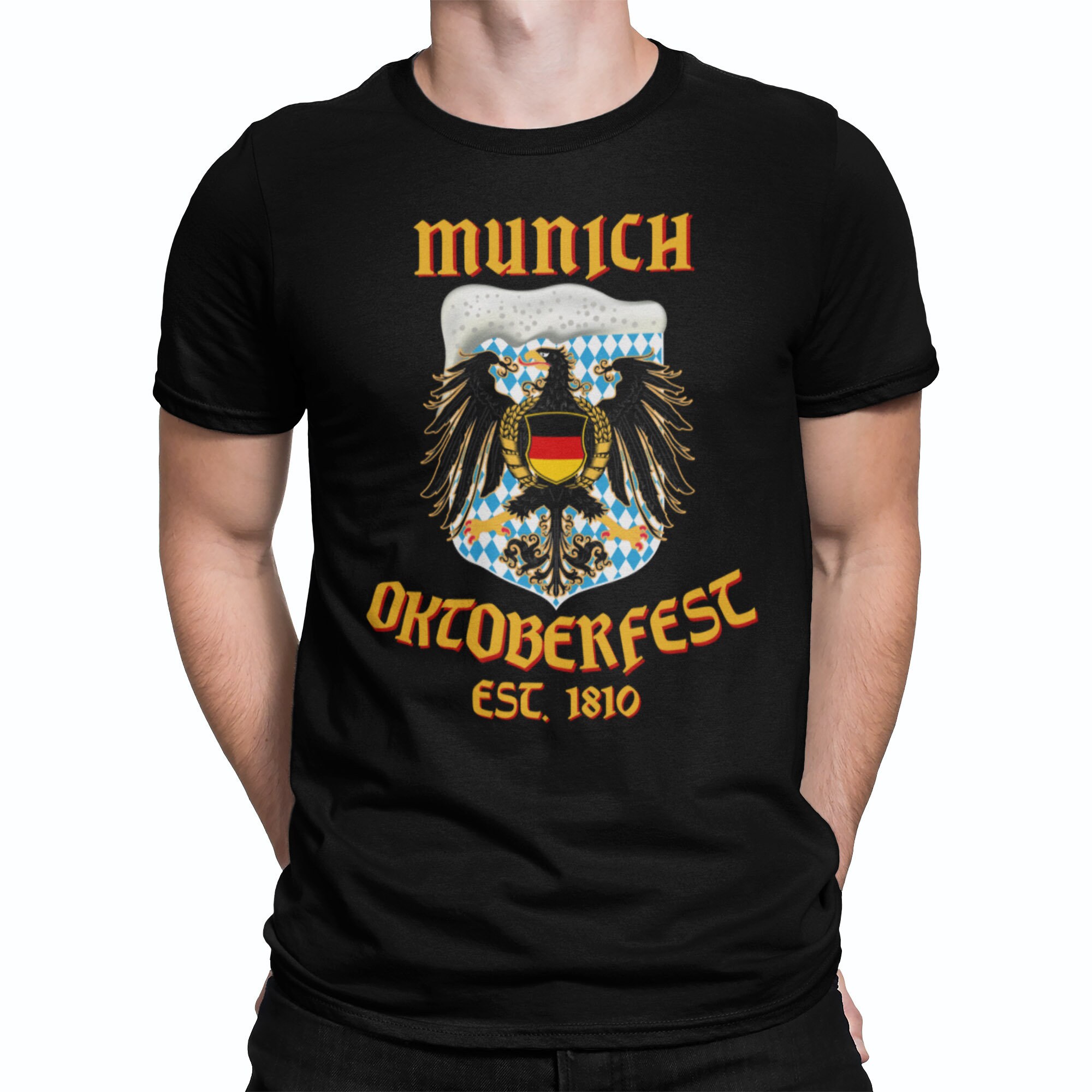 Discover München Oktoberfest Adler Bier T-Shirt