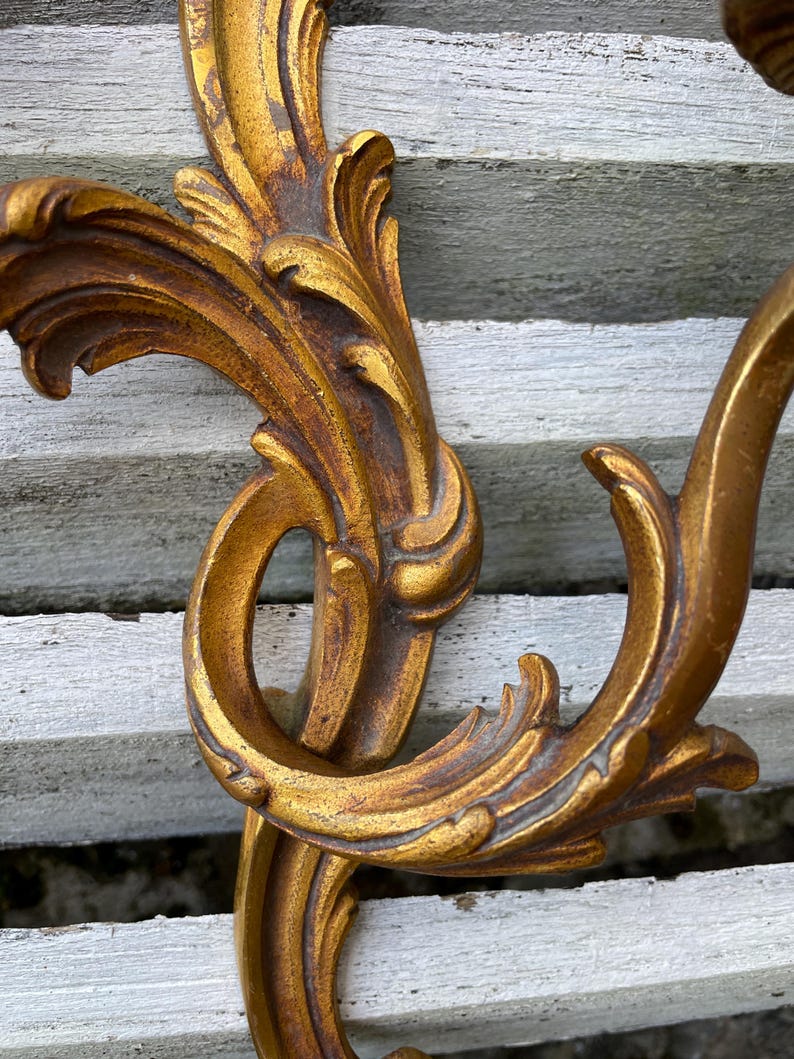 Vintage French Pair of Candle Wall Sconce Candlesticks Etsy UK