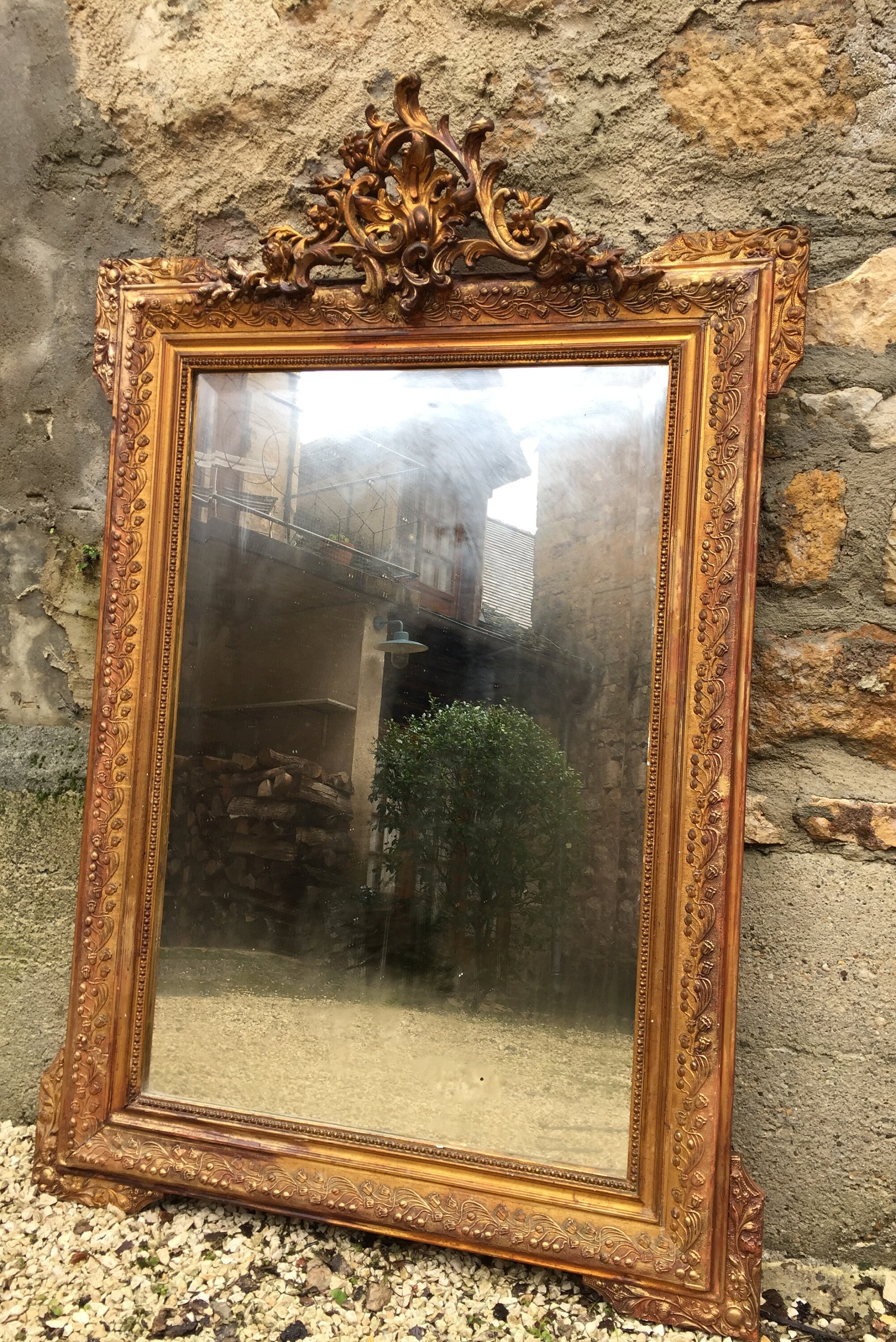 Large Antique French Gold/Gilt Mirror