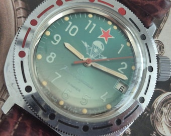 Reloj militar clásico vintage NOS VOSTOK/BOCTOK del PCCh