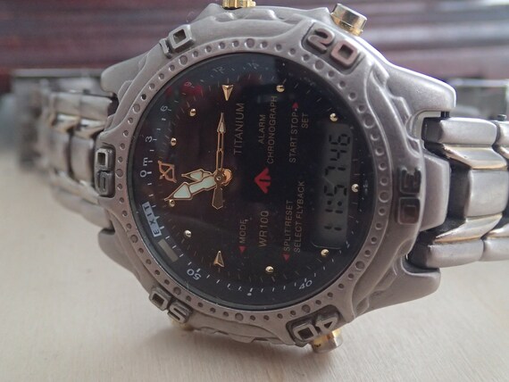 titanium digital watch