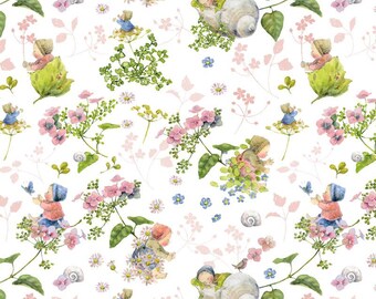 Acufactum Baumwollstoff Mauseblau by Daniela Drescher 0,5m
