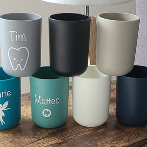 Toothbrush cup - Wenko - 7 different colors - personalized - your name - gift - birthday