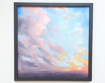 CLOUDY SUNSET oil painting