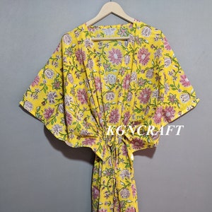 Cottton Kaftan, Indian Cotton Caftan,Cotton Lounge Kaftan, Indian Floral Kaftan, Long Caftan,Dress For to be Moms, Beach Cover up, Sleepwear