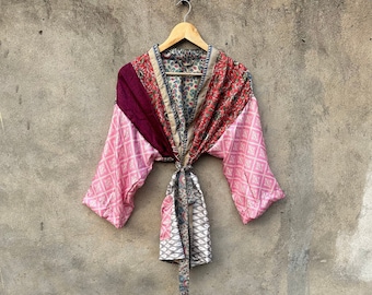 Light Weight Short Robe , Kimono For Women , Night Wear Kimono Robe , Boho Kimono , Silk Kimono , Mexi Kimono , Indian Kimono