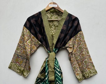 Boho kimono, Kimono Robe, Indian Kimono Robe , Short Kimono , Light Weight Kimono Robe ,Women Short Kimono , Gift For Her