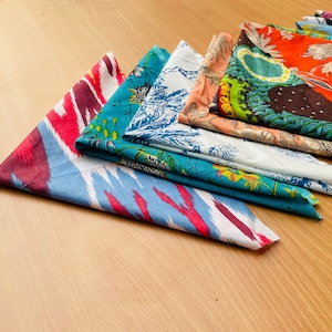 Cotton Scrapes Lot, Bulk Scrapes For Crafts, Upcycled Sari cotton Fabric Scraps, Mixed Assorted Embellished cotton Fabric Remnants Scraps
