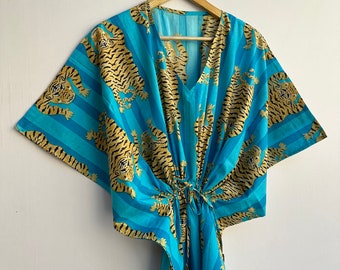 Cotton Kaftan, Caftan, Kaftan Indian Long Kaftan Dress,Boho Kaftan,Cotton Mexi Dress,Gift For Her,Light Weight kaftan