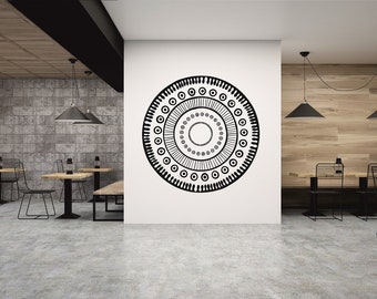 BoHo Circles , Spiritual Wall mural, Geometric Decal, Mandala Art Decal, Dream Wall art, Bohemian Shapes