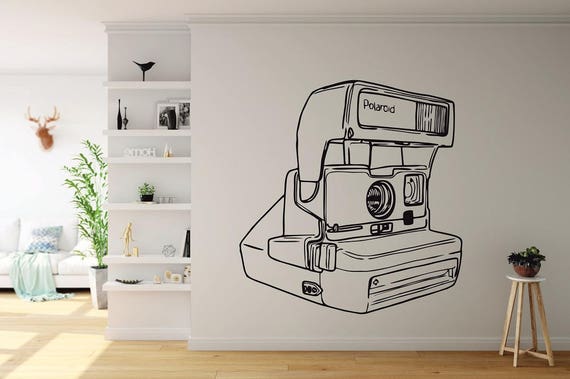 Polaroid Kamera Wandaufkleber Buro Wand Aufkleber Kinder Etsy