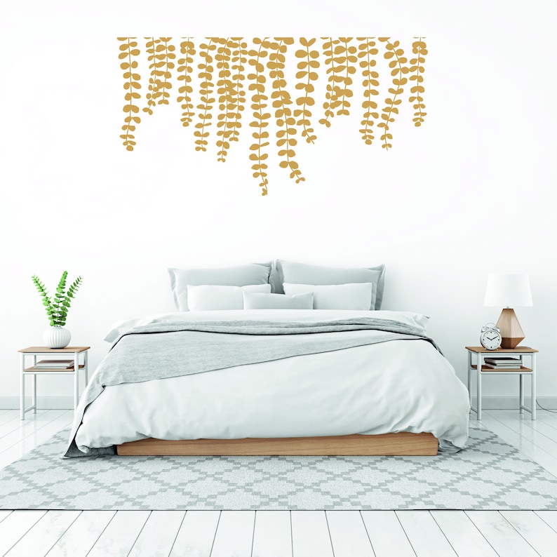 Hanging Vine Leaves Wall Decal Plants Wall Stickers Etsy