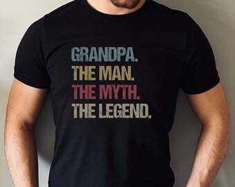 Camiseta "Abuelo: El hombre, el mito, la leyenda"