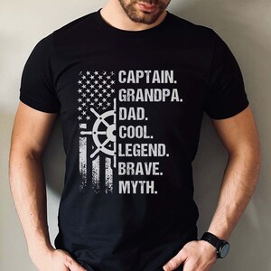 Ponton opa & papa T-shirt ponton kapitein shirt cadeau voor papa varen opa shirt ponton boot shirt cadeau voor booteigenaar opa Tee
