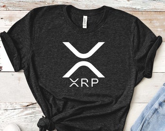 XRP Adult Unisex T-shirt | Ripple Shirt | Crypto Trader Gift | Custom Hodl Shirt | xrp to the Moon Crypto Shirt | Blockchain Tee | RippleTee