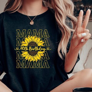 Mama 40th Birthday T-Shirt For Mom Birthday Gifts For Mother 40 years old Birthday Mom 1983 Mother T Shirt Gift for Her Mother Birthday Tee