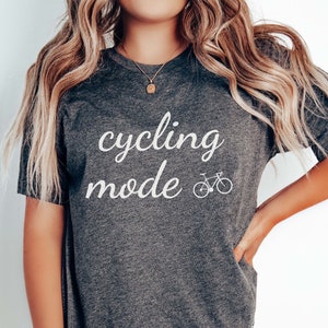 Cycling Mode - Ride in Style with Our Unique Cycling T-Shirt - Perfect for Cycling - Elegant and Stylish Round Neck Tee for Men and Women