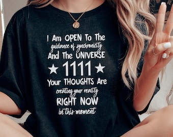 Angel Number 1111 T-Shirt: Spiritual Aesthetic, Lucky Number
