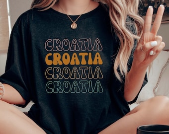 Croatia T-Shirt | Express Your Croatian Spirit with Our Stylish T-Shirt | Croatian Pride | Balkan Shirt | Croatia T-Shirt | Gift for Her