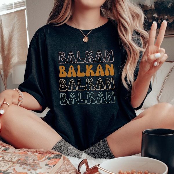 Balkan T-Shirt | Balkan Pride Tee | Embody Grace with This Fashionable T-Shirt | Balkan Lifestyle T-Shirt | Short Sleeve Round Neck T-Shirt