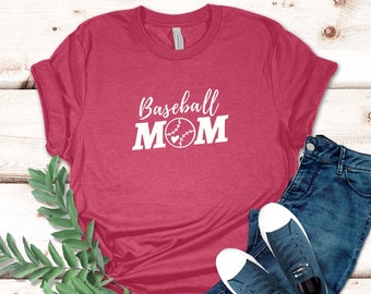 Camiseta de mamá de béisbol / Idea de regalo perfecta para la mejor mamá deportiva / Muestre su amor por el béisbol con estilo / Especial para los amantes del béisbol
