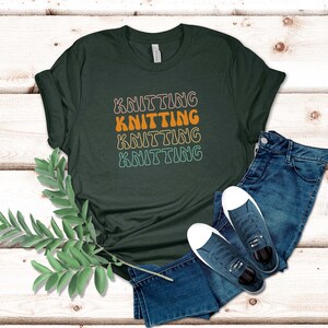 Knitting T-Shirt | Perfect Gift for Knitters | Embrace Your Passion with Style and Comfort | Elegant & Unique Design | For Knitting Lovers