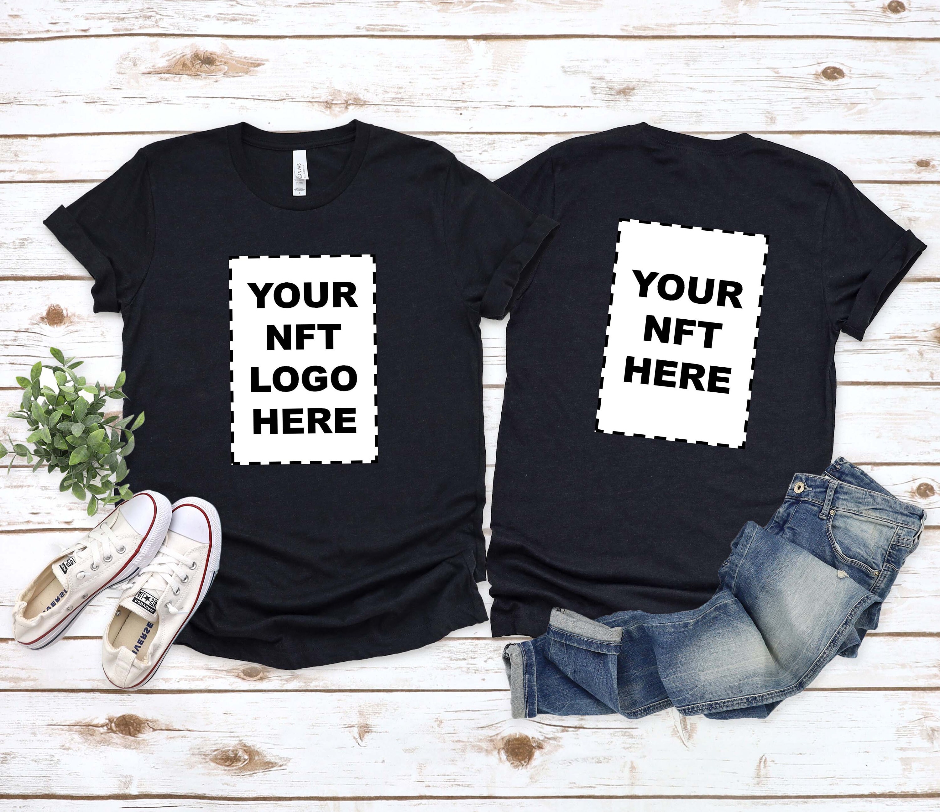 Print Your NFT Logo and Artwork Onto A Tee - Unisex Tee | Front 