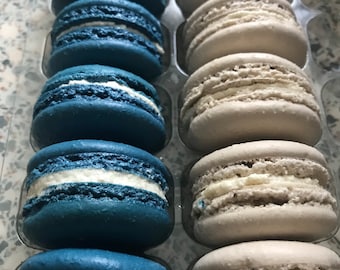 12 homemade macarons for Birthday, baby shower,wedding,Christmas gift
