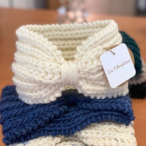 Headband Headband also called Headband knitted in 100% natural wool handmade seasonal accessory