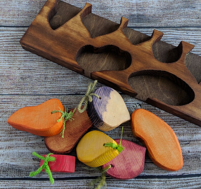 Root Vegetable Puzzle 7 Veggies Etsy