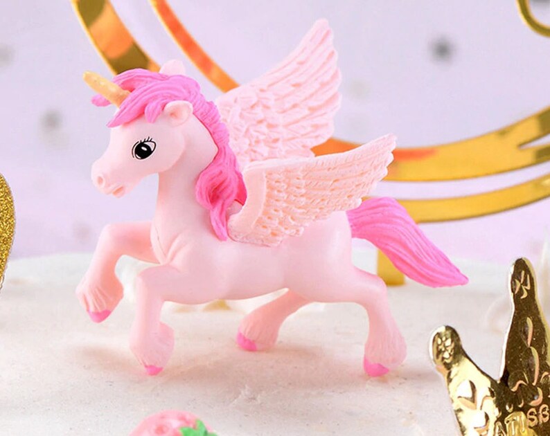 1Pc Cute Unicorn Miniatures Figurines Fairy Garden Ornaments Etsy