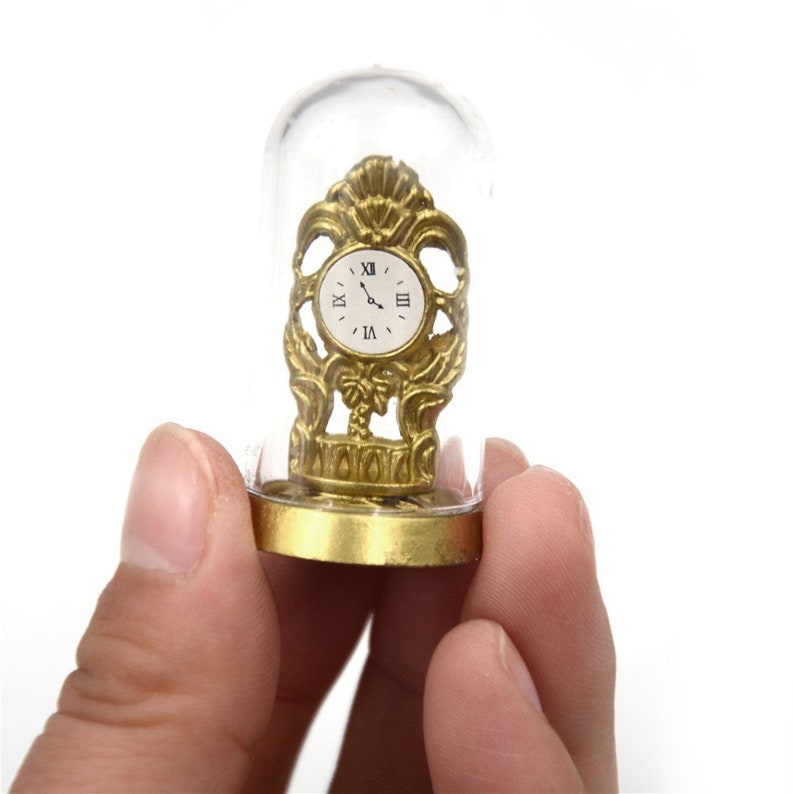 Dollhouse Miniature Model Mini Alarm Clock 1//12 Dollhouse Living Room Decor Hu