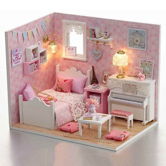 Doll House Free Shipping Furniture Diy Miniature Dust Cover Etsy