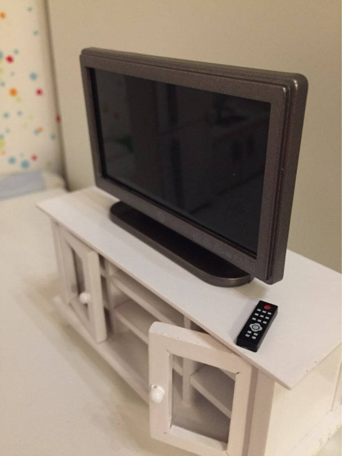 Quality 112 Dollhouse Miniature Furniture Wooden TV Etsy