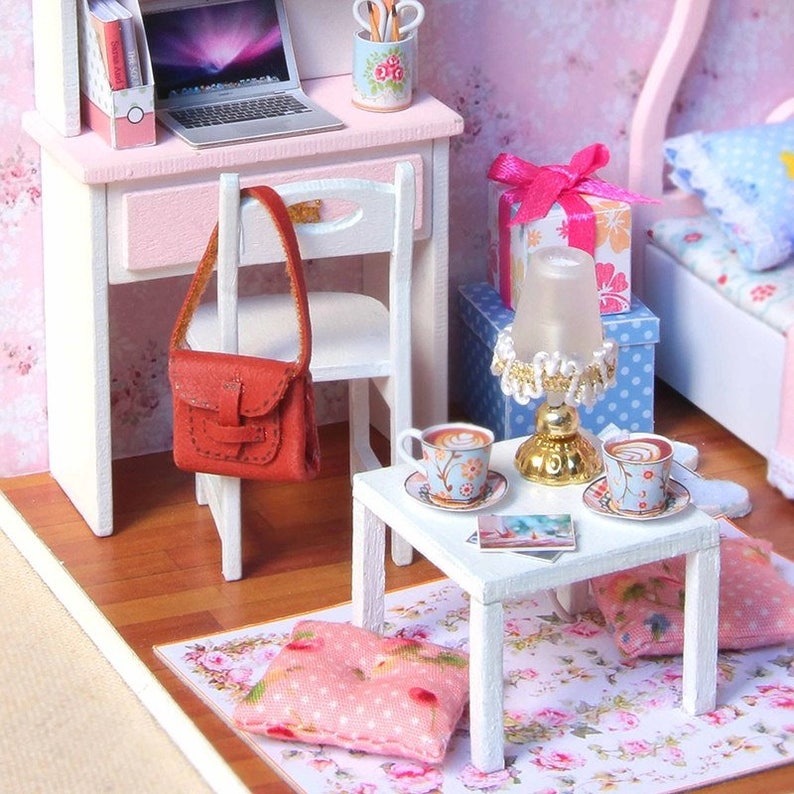 FREE Shippinghandmade Wooden Doll House Toys With Furnitures Etsy