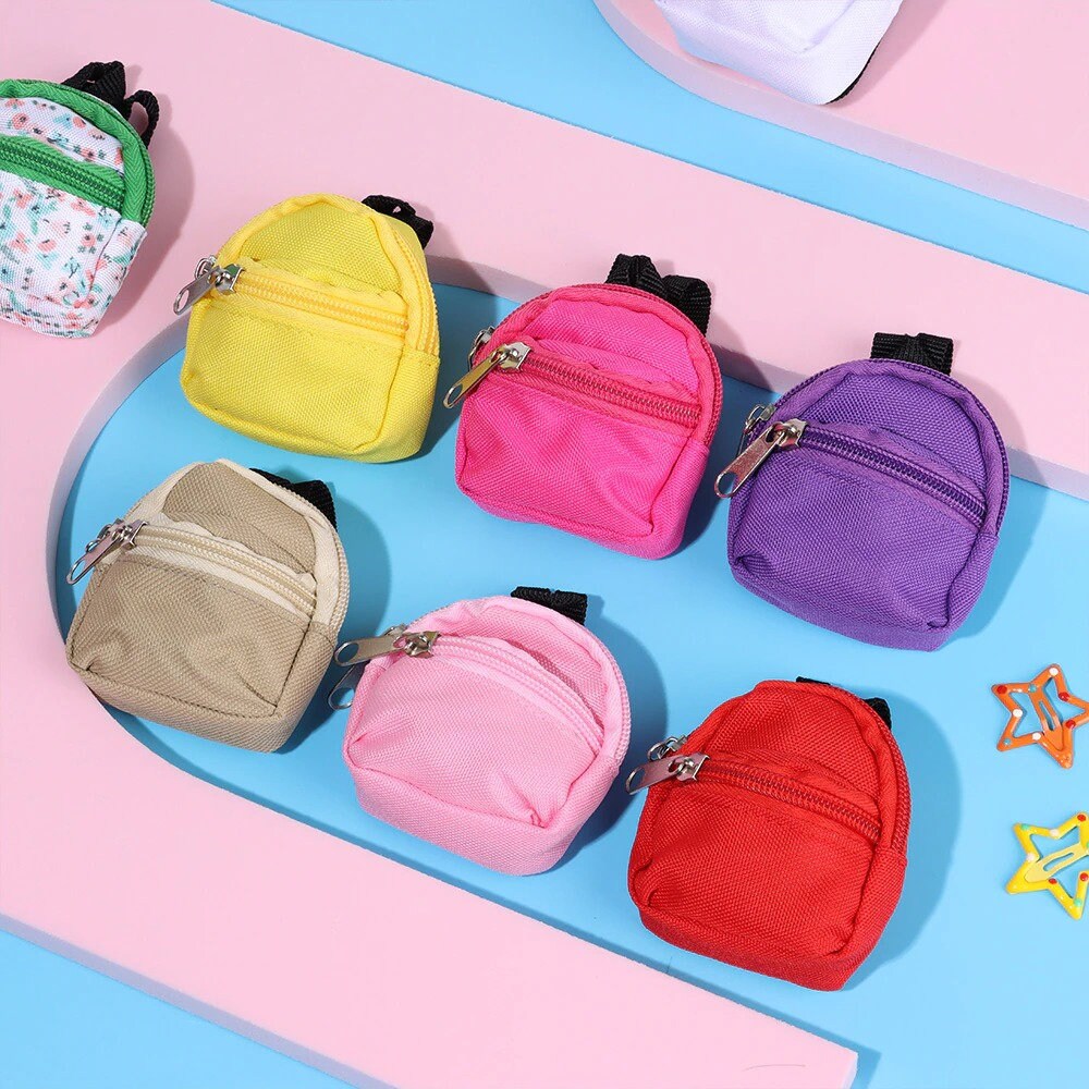 Cute Mini Backpack Miniature Doll Bag Toys For 1/6 BJD Doll Etsy