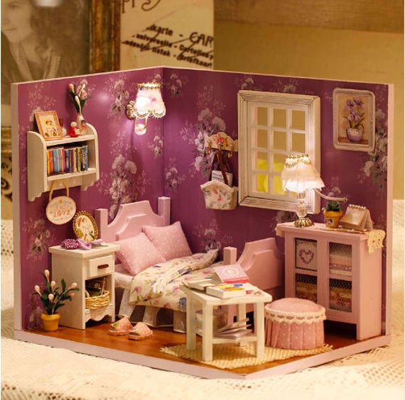 Doll House Free Shipping Furniture Diy Miniature Dust Cover 3d Wooden Miniaturas Dollhouse Toys For Children Birthday Gifts
