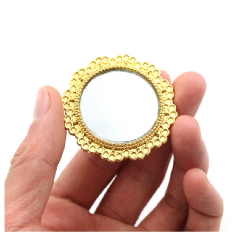Mini Mirror For Dollhouse 112 Scale Miniatures Metal Mirror Etsy
