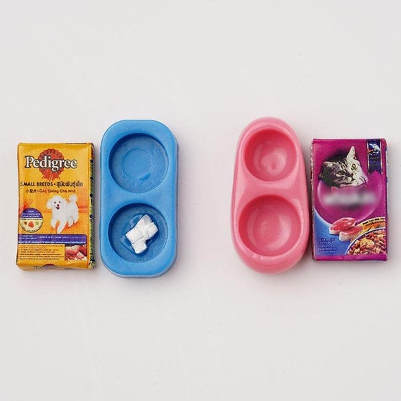 2Pcs 1:12 Dollhouse miniature accessories resin tray simulation food plate toYN