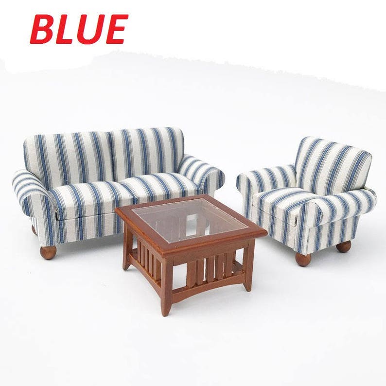 112 Dollhouse Miniature sofa for dolls Furniture toy Wooden Etsy