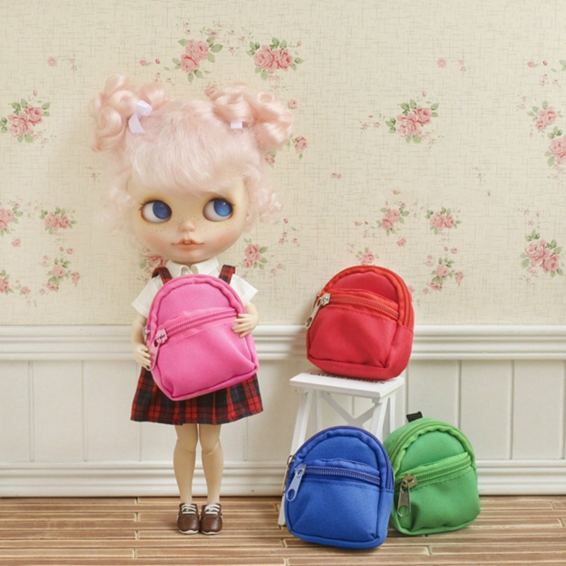 Cute Mini Backpack Miniature Doll Bag Toys For 1/6 BJD Doll Etsy