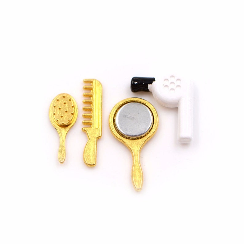 Dollhouse 4Pcs Living Room Furniture Set 1:12 Miniature Decor Accessories Yellow